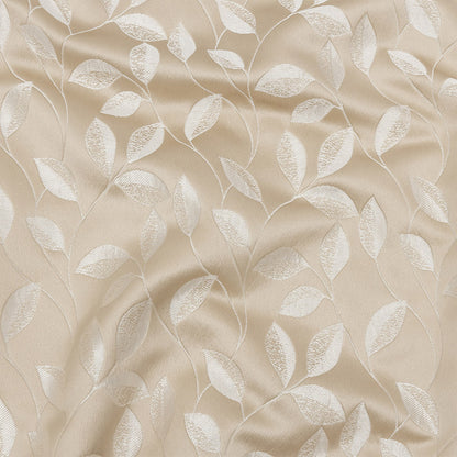 Satin-Faced Jacquard - Gold Foliage - British Imported