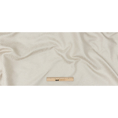 Polyester Jacquard - Taupe Diamonds - British Imported Full