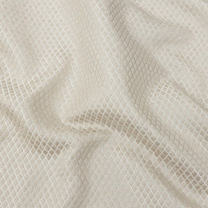 Polyester Jacquard - Taupe Diamonds - British Imported