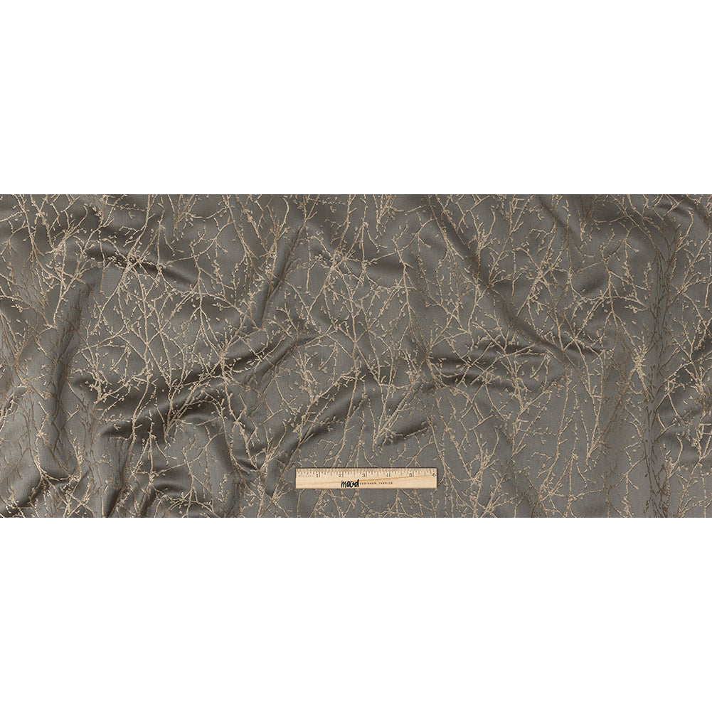 Polyester Jacquard - Mole Wintry Branches - British Imported Full