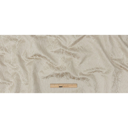 Polyester Jacquard - Taupe Wintry Branches - British Imported Full