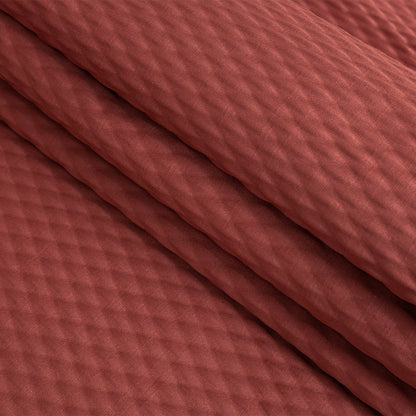 Drapery Jacquard - Coral Diamond Quilted - British Imported Folded