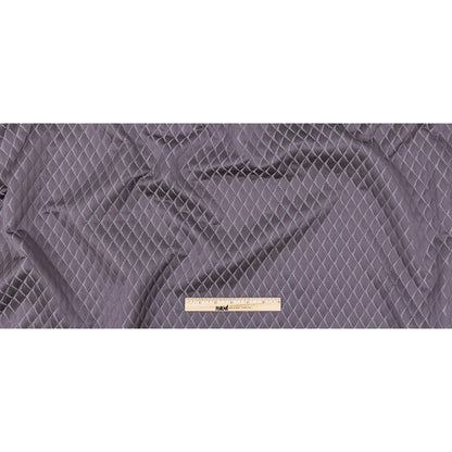 Satin-Faced Jacquard - Amethyst Shadow Diamonds - British Imported Full