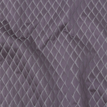 Satin-Faced Jacquard - Amethyst Shadow Diamonds - British Imported