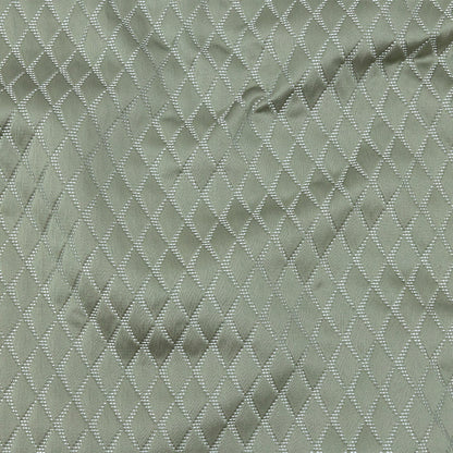 Satin-Faced Jacquard - Sage Shadow Diamonds - British Imported
