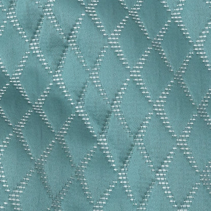 Satin-Faced Jacquard - Spa Shadow Diamonds - British Imported Detail