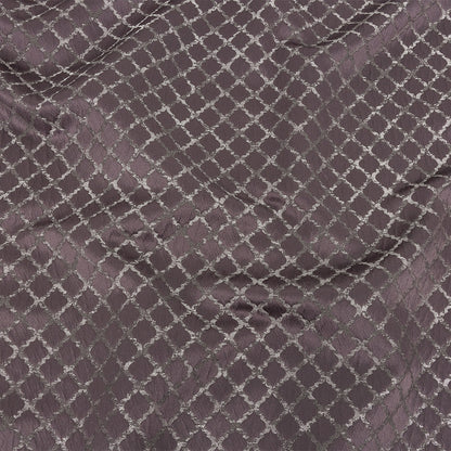 Drapery Jacquard - Amethyst Moroccan Quatrefoil - British Imported
