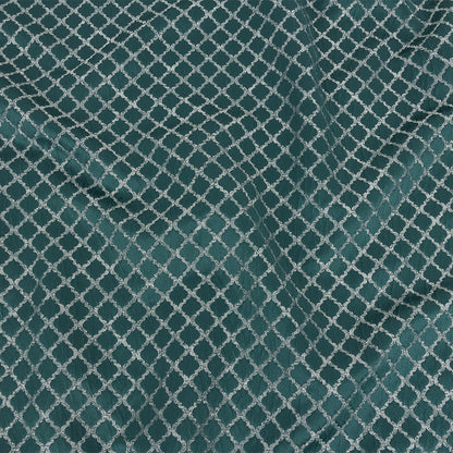 Drapery Jacquard - Emerald Moroccan Quatrefoil - British Imported