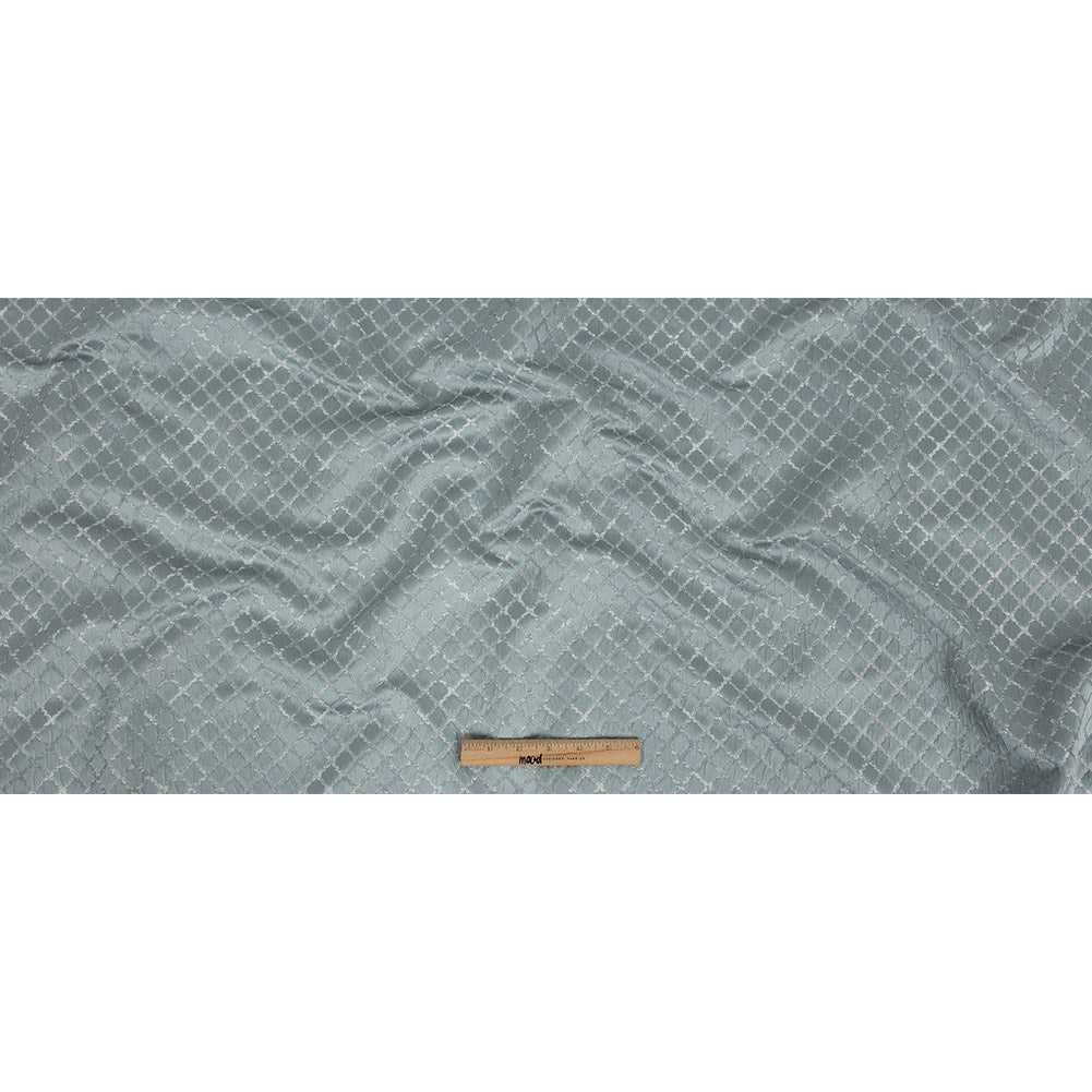 Drapery Jacquard - Ice Moroccan Quatrefoil - British Imported Full
