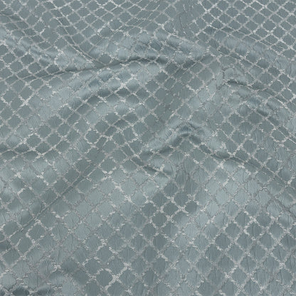 Drapery Jacquard - Ice Moroccan Quatrefoil - British Imported