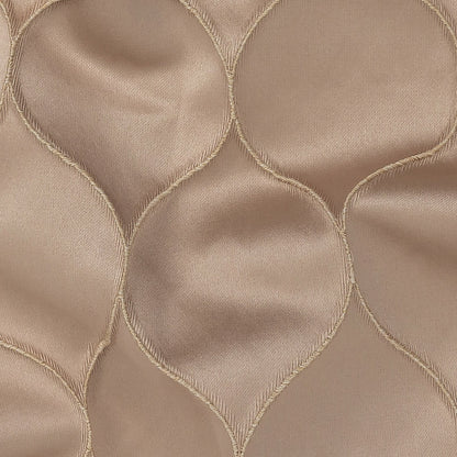 Satin-Faced Drapery Jacquard - Shell Ogees - British Imported Detail