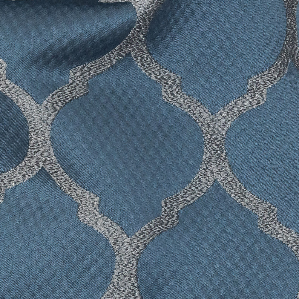 Satin-Faced Jacquard - Danube Moroccan Quatrefoil - British Imported Detail