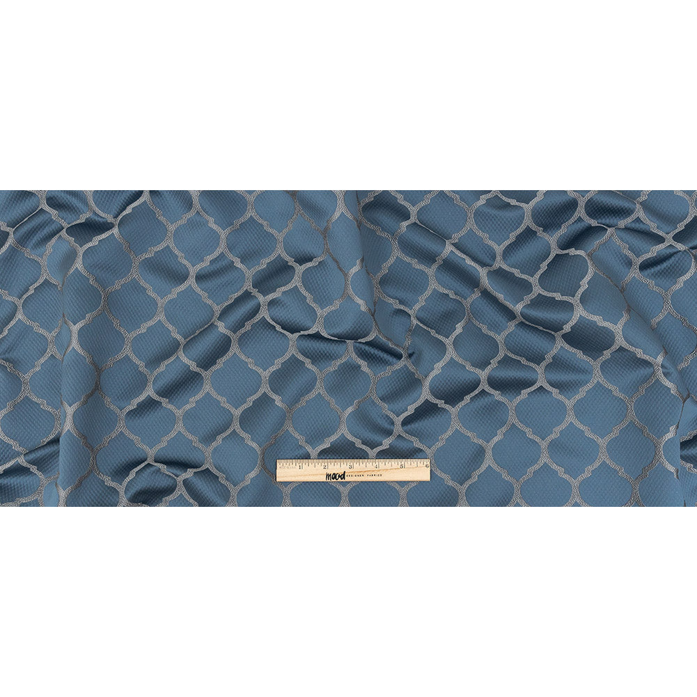 Satin-Faced Jacquard - Danube Moroccan Quatrefoil - British Imported Full