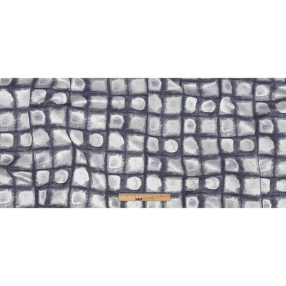 Drapery Jacquard - Indigo Painterly Squares - British Imported Full