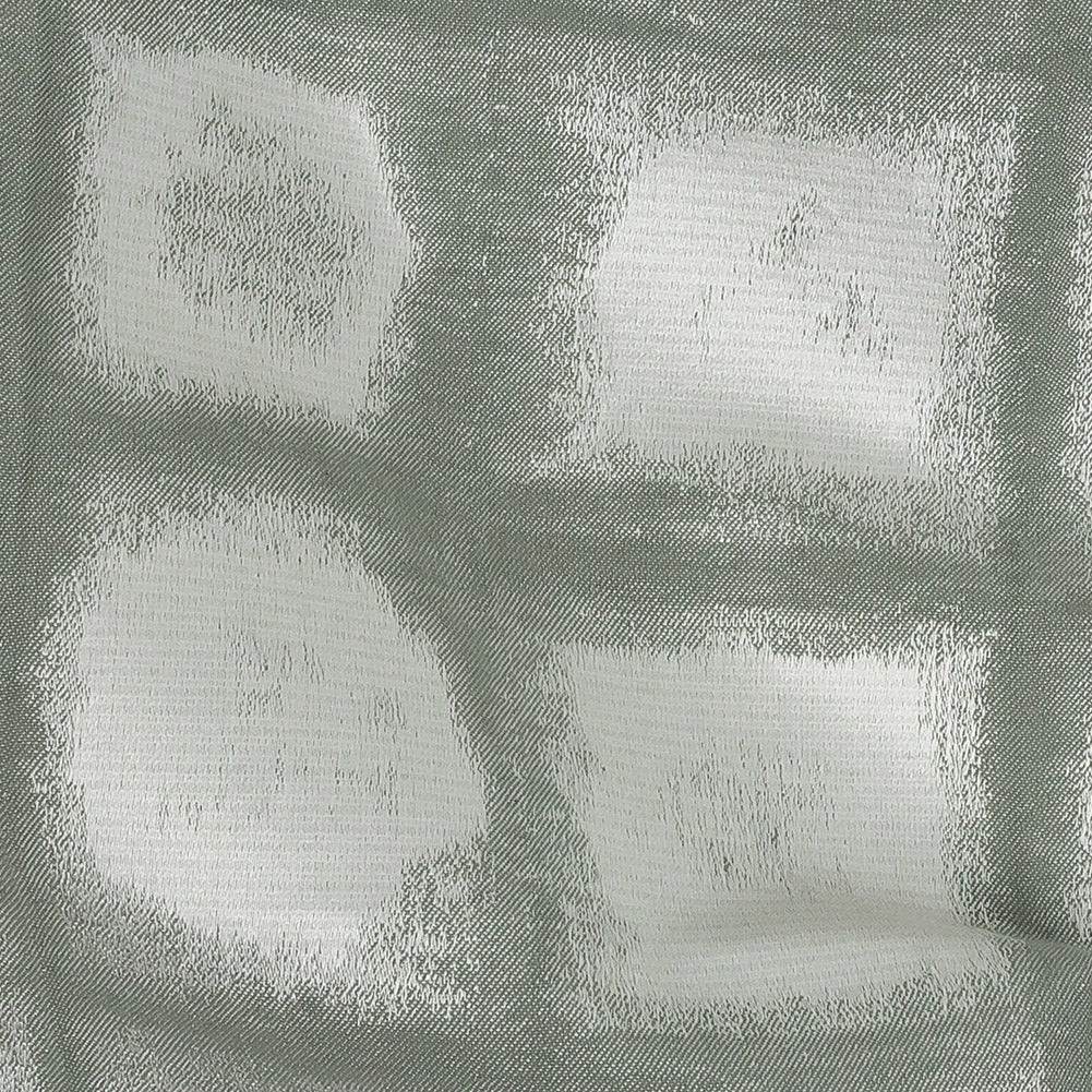 Drapery Jacquard - Seafoam Painterly Squares - British Imported Detail