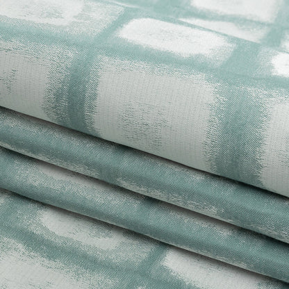 Drapery Jacquard - Spa Painterly Squares - British Imported Folded