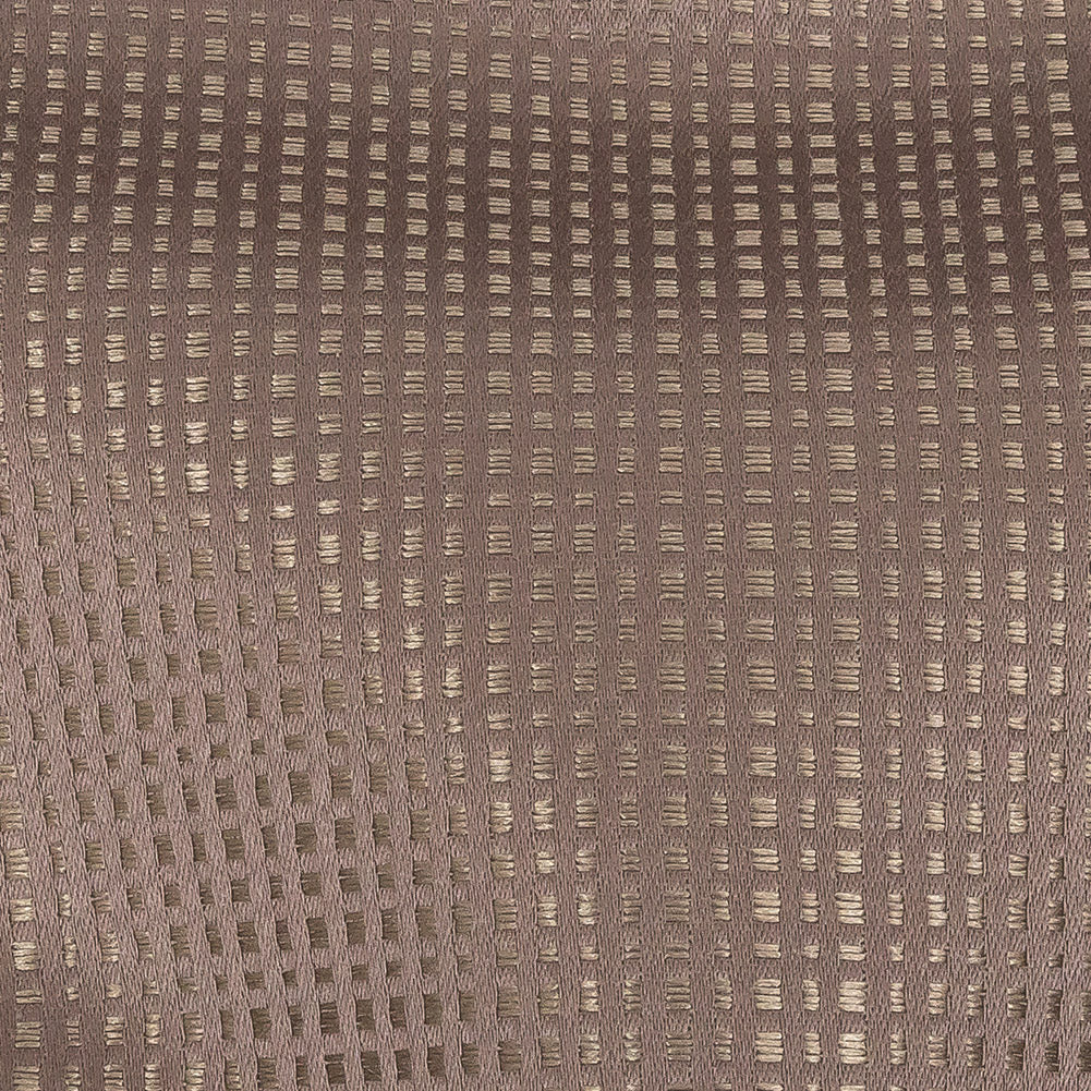 Satin-Faced Jacquard - Heather Little Squares - British Imported Detail