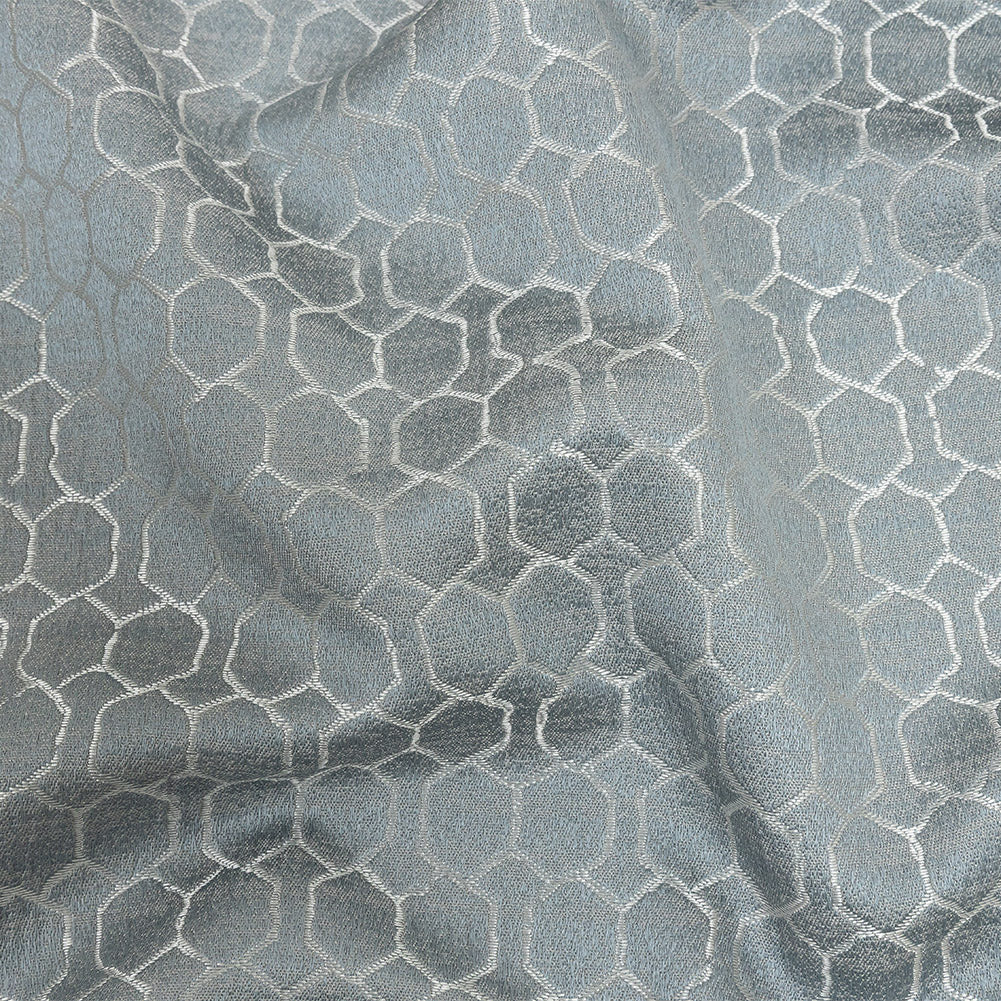 Polyester Jacquard - Ice Honeycombs - British Imported