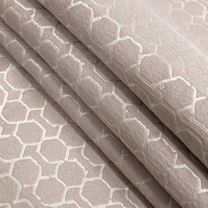 Polyester Jacquard - Orchid Honeycombs - British Imported Folded
