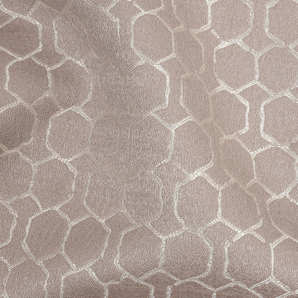 Polyester Jacquard - Orchid Honeycombs - British Imported Detail