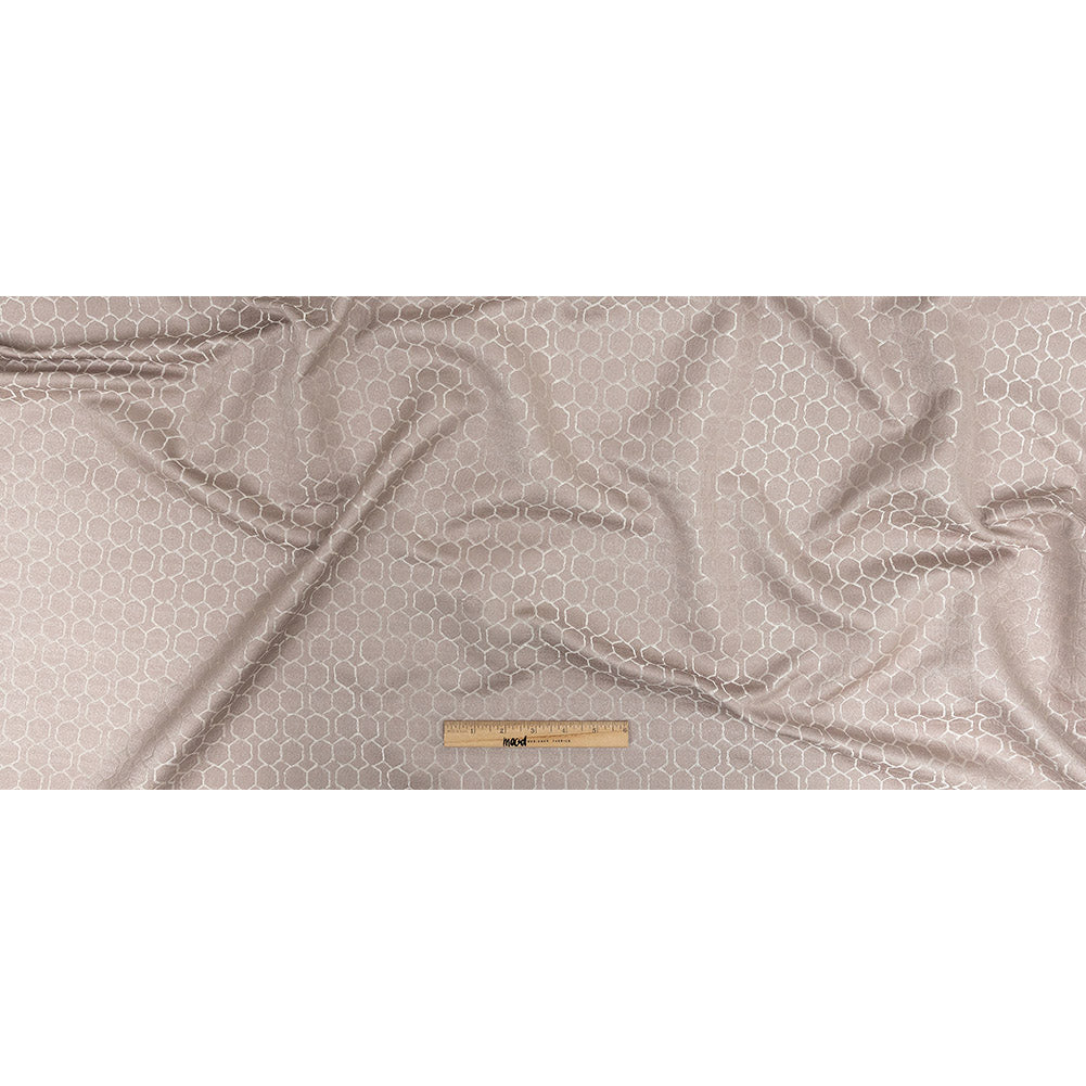 Polyester Jacquard - Orchid Honeycombs - British Imported Full
