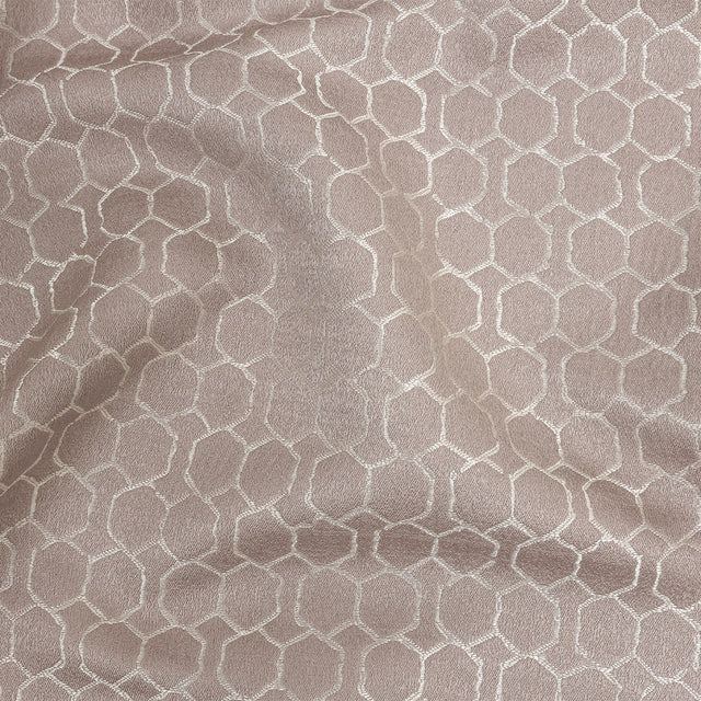 Polyester Jacquard - Orchid Honeycombs - British Imported