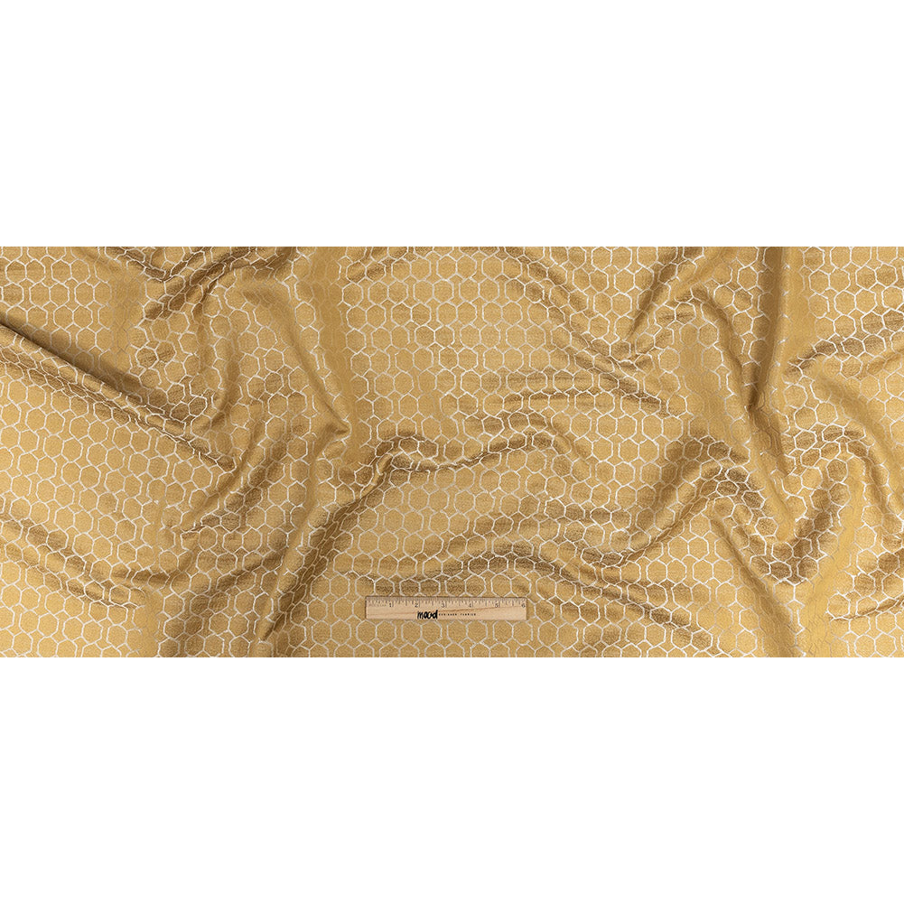 Polyester Jacquard - Sunflower Honeycombs - British Imported Full