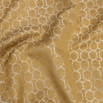 Polyester Jacquard - Sunflower Honeycombs - British Imported