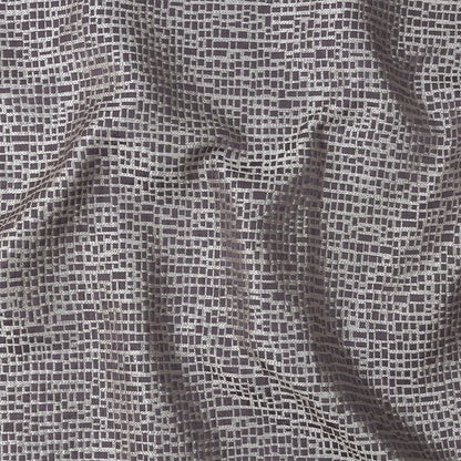 Polyester Jacquard - Amethyst Grid - British Imported