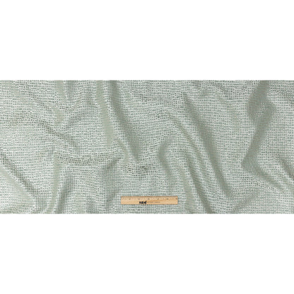 Polyester Jacquard - Seafoam Grid - British Imported Full