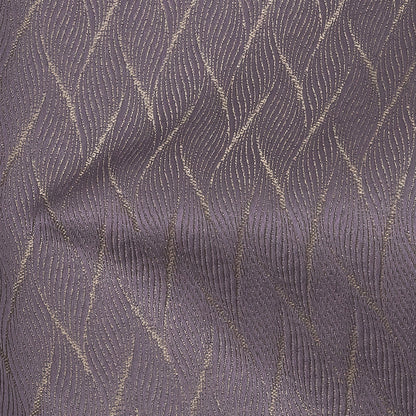 Drapery Jacquard - Amethyst Flowing Leaves - British Imported Detail