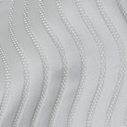 Satin-Faced Jacquard - Ice Wavy Lines - British Imported Detail