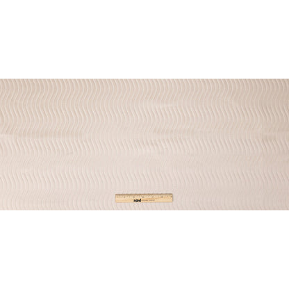 Satin-Faced Jacquard - Orchid Wavy Lines - British Imported Full