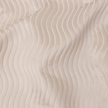 Satin-Faced Jacquard - Orchid Wavy Lines - British Imported