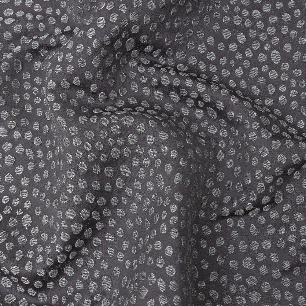 Polyester Jacquard - Iris Spots - British Imported