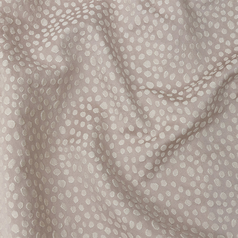 Polyester Jacquard - Orchid Spots - British Imported