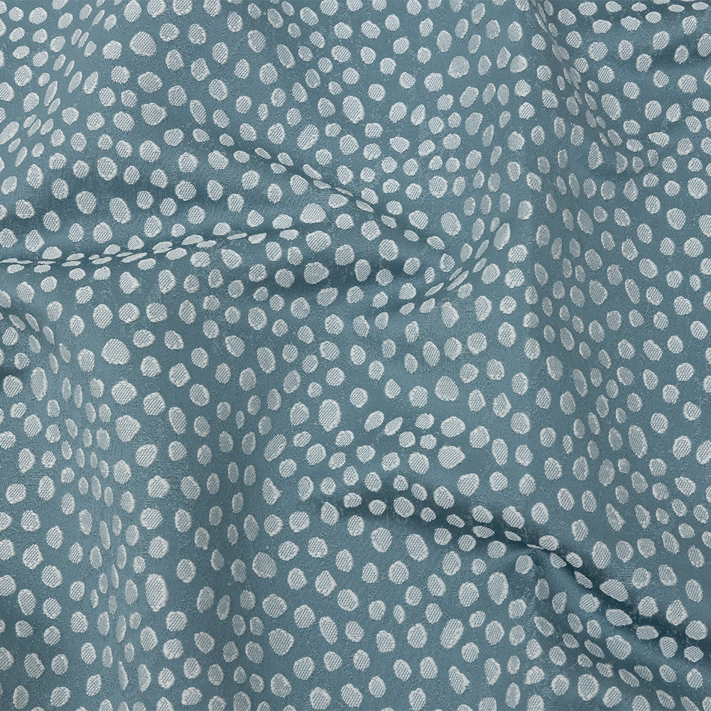 Polyester Jacquard - Sky Spots - British Imported