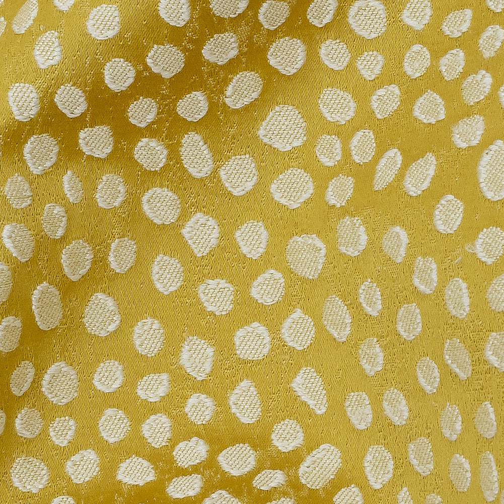 Polyester Jacquard - Sunflower Spots - British Imported Detail