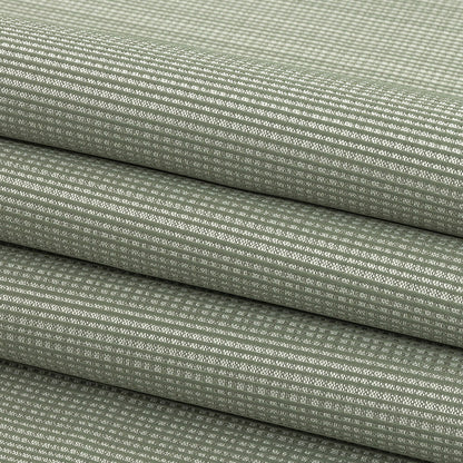Gridded Polyester Woven - Sage - British Imported Folded