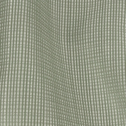 Gridded Polyester Woven - Sage - British Imported Detail