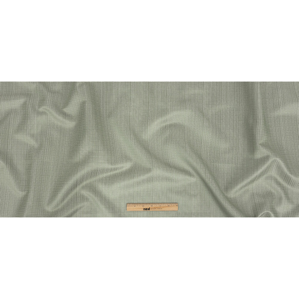 Gridded Polyester Woven - Sage - British Imported Full