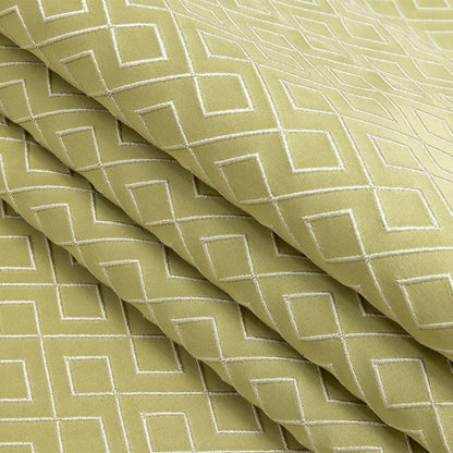 Satin-Faced Jacquard - Apple Diamond Fret - British Imported Folded