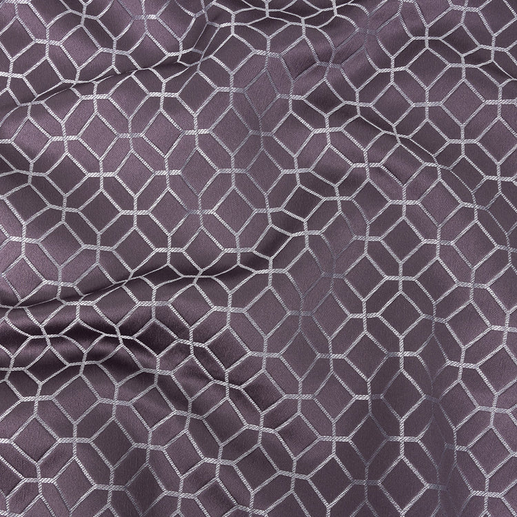 template--26688905969737__main-Polyester Jacquard - Amethyst Tiled Geometric - British Imported