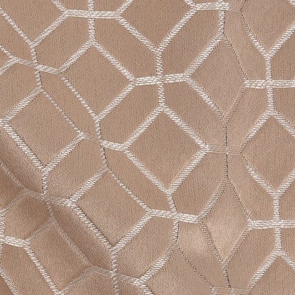 Polyester Jacquard - Shell Tiled Geometric - British Imported Detail