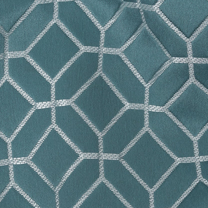 Polyester Jacquard - Sky Tiled Geometric - British Imported Detail