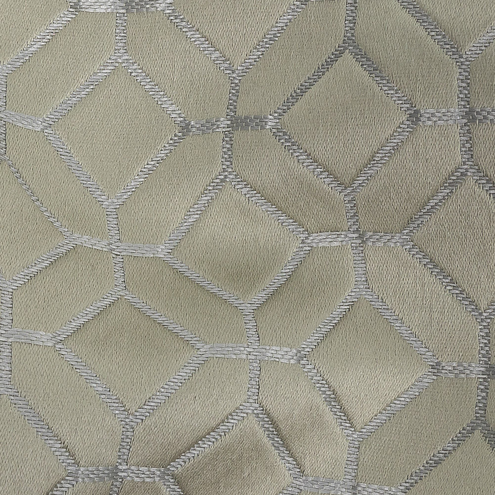 Polyester Jacquard - Willow Tiled Geometric - British Imported Detail