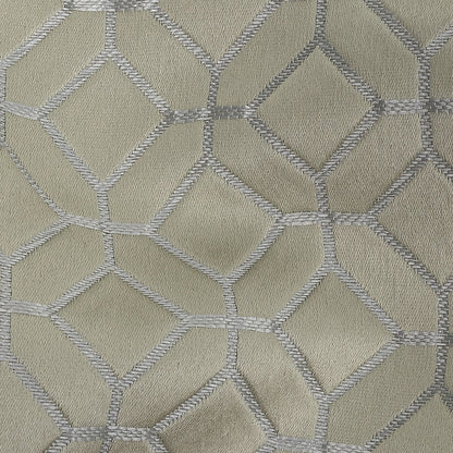 Polyester Jacquard - Willow Tiled Geometric - British Imported Detail