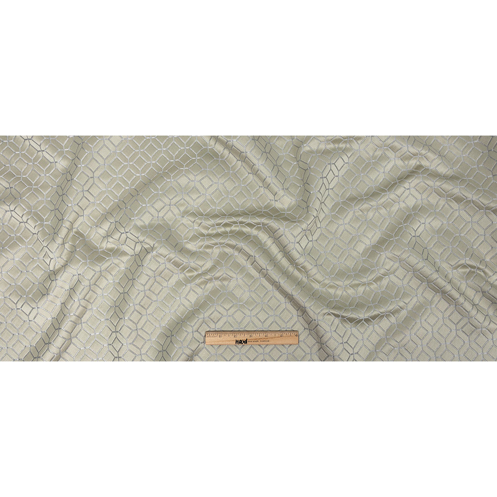 Polyester Jacquard - Willow Tiled Geometric - British Imported Full