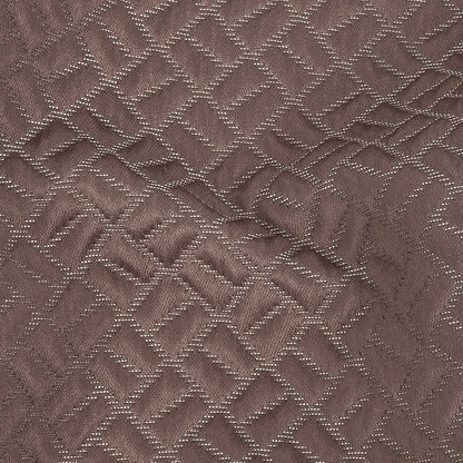 Polyester Jacquard - Heather Geometric Boxes - British Imported Detail
