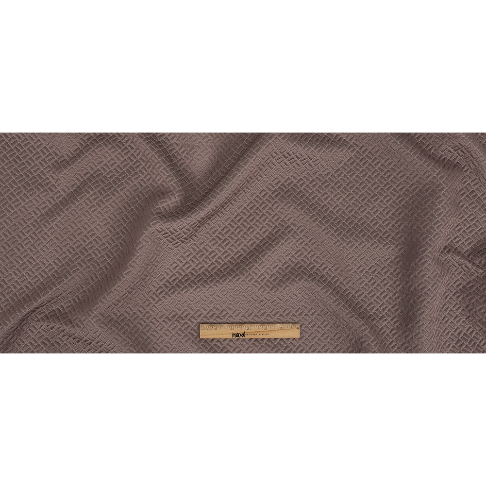 Polyester Jacquard - Heather Geometric Boxes - British Imported Full